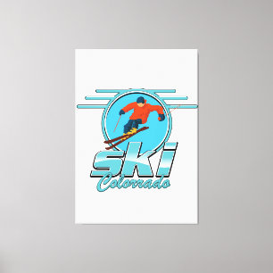 Impressão Em Tela logotipo de esqui Colorado