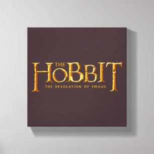 Impressão Em Tela Logotipo de hobbit - Dourado