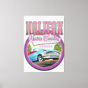 Impressão Em Tela logotipo de viagem Halifax Nova Escócia