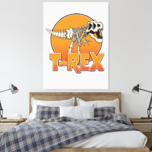 Impressão Em Tela Logotipo do desenho animado T-REX