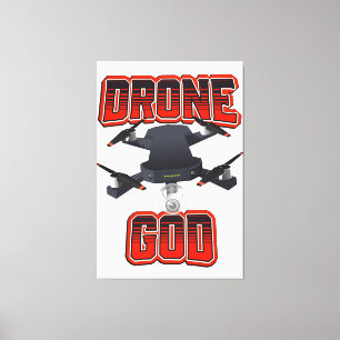 Impressão Em Tela logotipo do Drone God