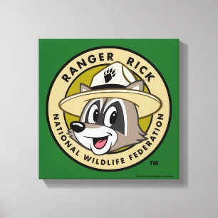 Impressão Em Tela Logotipo do rick da guarda florestal do rick da