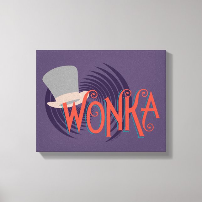 Impressão Em Tela Logotipo espiral Wonka (Frente)