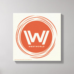 Impressão Em Tela Logotipo estilizado de Westworld   Sun
