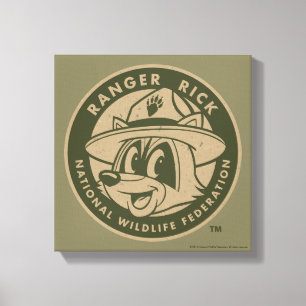 Impressão Em Tela Logotipo Khaki do rick da guarda florestal do rick