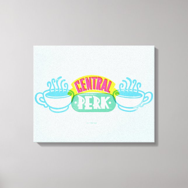 Impressão Em Tela Logotipo Neon Central Perk (Frente)
