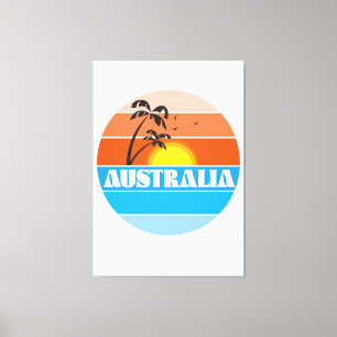 Impressão Em Tela Logotipo retrovisor australiano dos anos 80