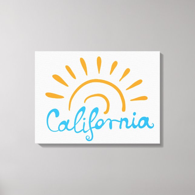 Impressão Em Tela Logotipo Sunny California (Frente)