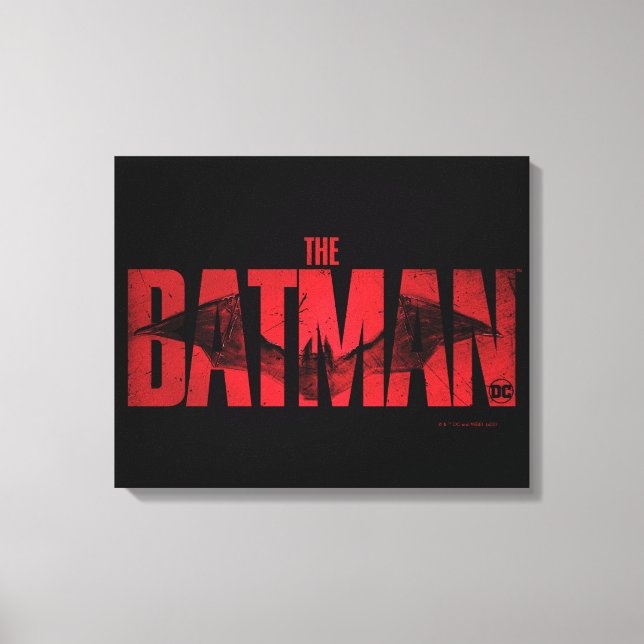 Impressão Em Tela Logotipo Teatral Batman (Frente)