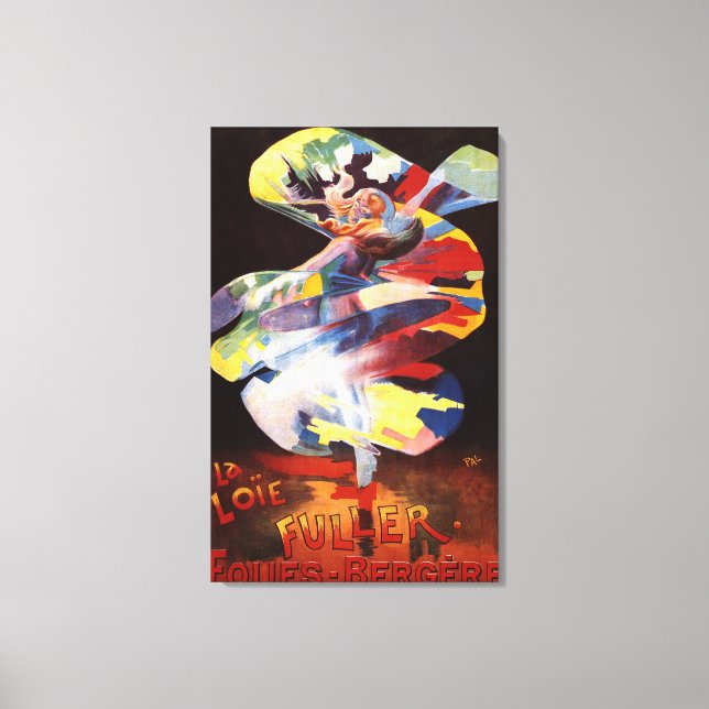 Impressão Em Tela Loie Fuller no Teatro Folies-Bergere (Frente)