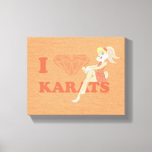 Impressão Em Tela Lola Bunny I Heart Karats (Frente)