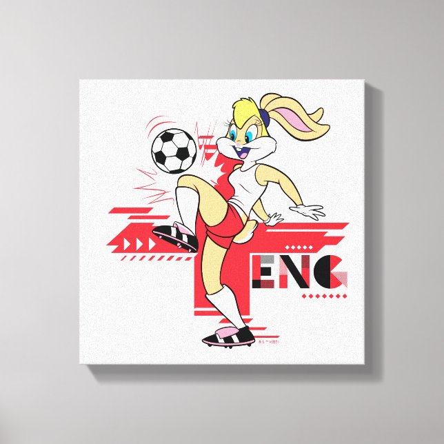 Impressão Em Tela Lola Bunny Team England Soccer Graphic (Frente)