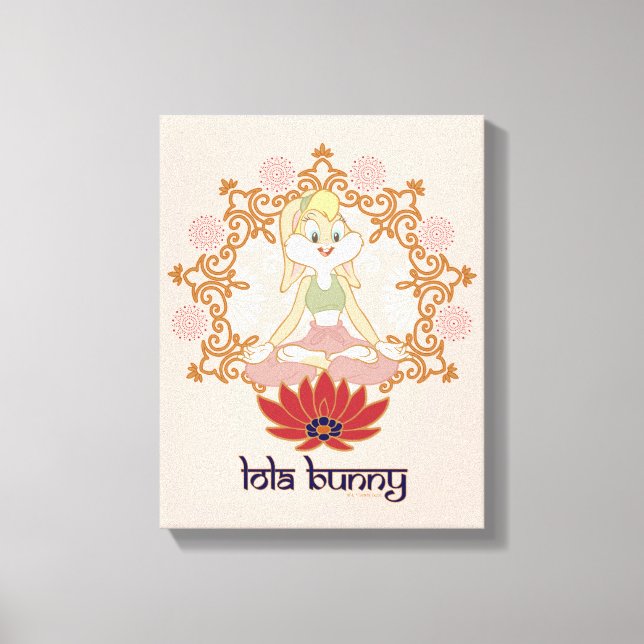 Impressão Em Tela Lola Bunny Yoga Lotus Pose (Frente)