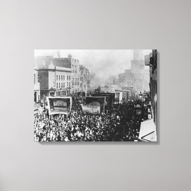 Impressão Em Tela London Dock Strike, 1889 (Frente)