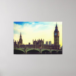 Impressão Em Tela Londres Inglaterra Reino Unido Parlamento