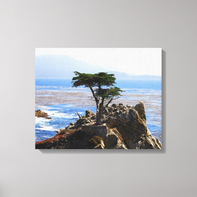Impressão Em Tela Lone Cypress, Monterey, Califórnia (Frente)