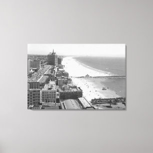 Impressão Em Tela Long Beach, litoral de Califórnia e praia