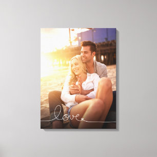 Impressão Em Tela Loopy Love Heart String Simple Knot Foto Moderna