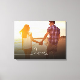 Impressão Em Tela Loopy Love Heart String Simple Knot Foto Moderna