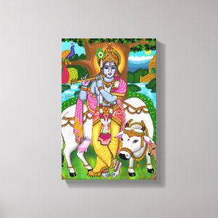 Impressão Em Tela Lord Krishna Poster