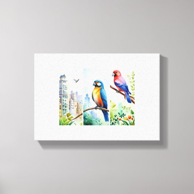 Impressão Em Tela loritos (Frente)