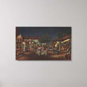 Impressão Em Tela Los Angeles, CA - rua de Olvera