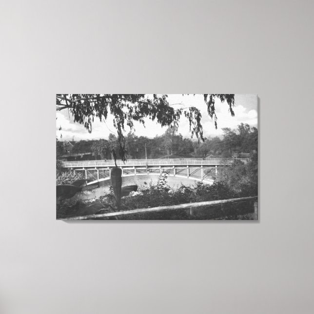 Impressão Em Tela Los Angeles, CA View of Hollenbeck Park (Frente)