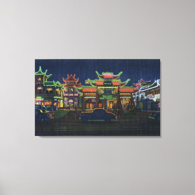 Impressão Em Tela Los Angeles, CaliforniaGateway para Nova (Frente)