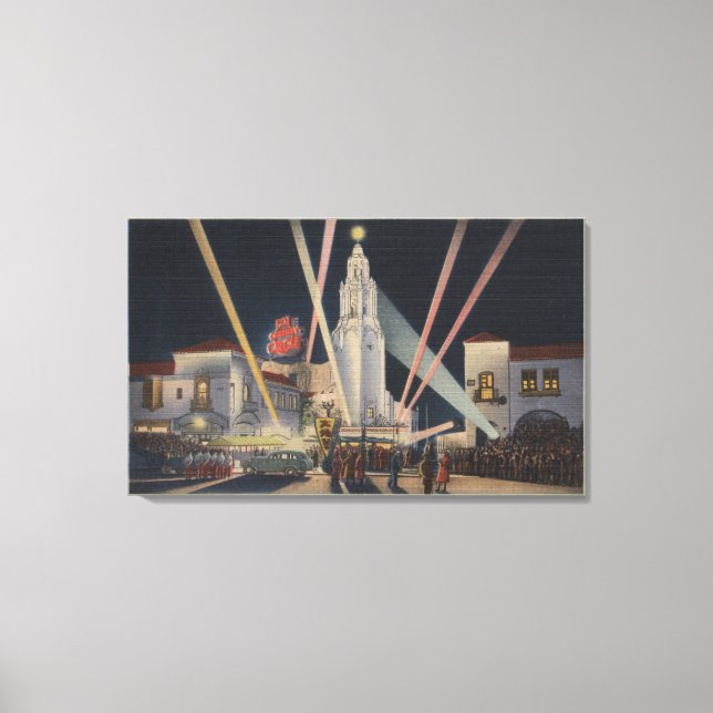 Impressão Em Tela Los Angeles, CAPremier, Teatro do Círculo Carthay (Frente)