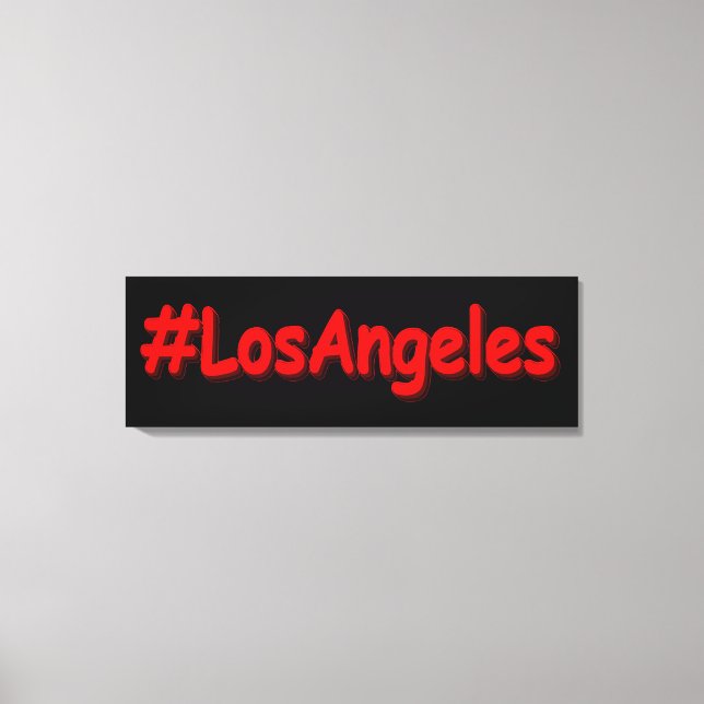 Impressão Em Tela "#Los Angeles" Design. Comprar Agora (Frente)