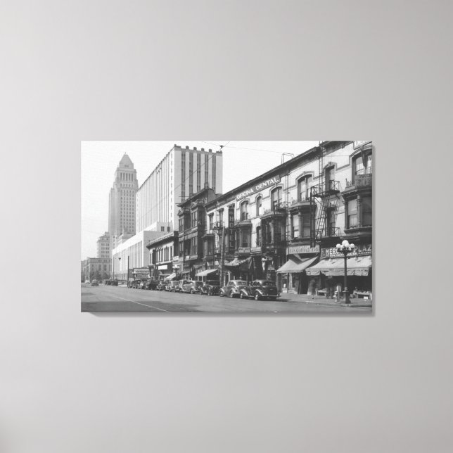 Impressão Em Tela Los Angeles, escritório de Posto da CA e antigo pr (Frente)