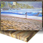 Impressão Em Tela Los Muertos Beach 786 Art<br><div class="desc">Pintura da coleção "Los Muertos Beach 786" Clique no botão "Personalizar" para obter mais opções de design. O design criado da minha pintura "Los Muertos Beach 786" captura uma cena do píer de Los Muertos na praia de Los Muertos, a partir de debaixo de uma palapa. O píer fica ao...</div>