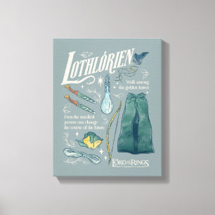 Impressão Em Tela LOTHLORIEN™ Colagem Gráfica em Aquarela