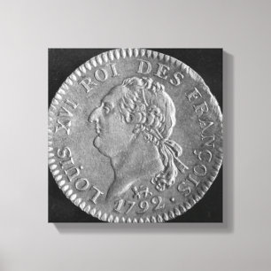 Impressão Em Tela Louis d'or representando Luís XVI, 1792