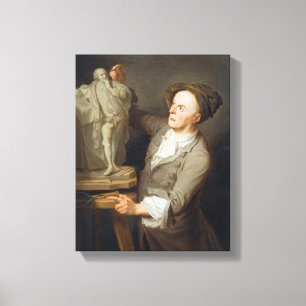 Impressão Em Tela Louis-Francois Roubiliac (1695-1762) que modela