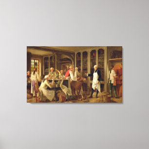 Impressão Em Tela Louis Jean Marie Daubenton (1716-99) em seu Labora