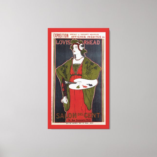 Impressão Em Tela Louis Rhead ~ Salon des Cent (Frente)