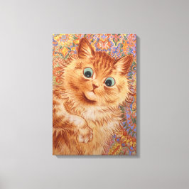 Impressão Em Tela Louis Wain Ginger Ginger cat Quarto para crianças