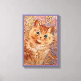 Impressão Em Tela Louis Wain Ginger Ginger cat Quarto para crianças