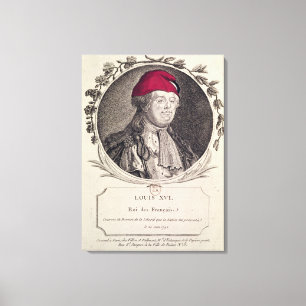 Impressão Em Tela Louis XVI vestindo uma capota de frygião