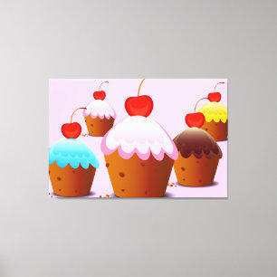 Impressão Em Tela Love Cake's