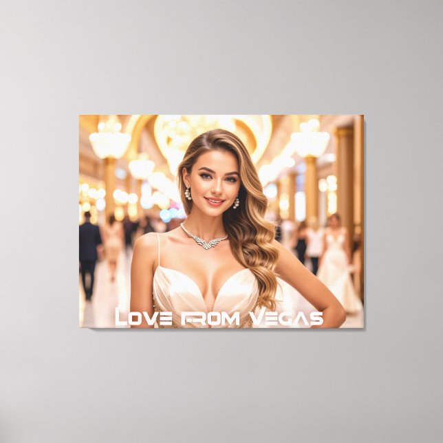 IMPRESSÃO EM TELA LOVE FROM VEGAS (Frente)