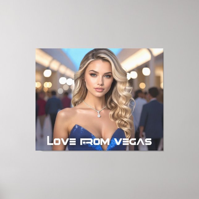 IMPRESSÃO EM TELA LOVE FROM VEGAS (Frente)