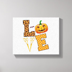 Impressão Em Tela Love Halloween Hairstylist