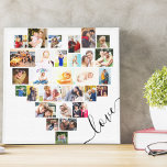 Impressão Em Tela Love Heart 29 Photo Collage Small Square<br><div class="desc">Crie o seu colagem de fotos em forma de coração com 29 dos seus fotos favoritos e selifes. O modelo de foto está configurado para que você adicione suas fotos trabalhando em linhas da esquerda para a direita. A colagem compreende uma variedade de paisagens, retratos e formas quadradas para lhe...</div>