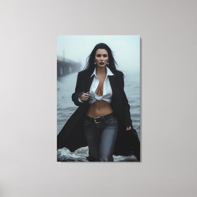 Impressão Em Tela Low Tide Authority (Frente)