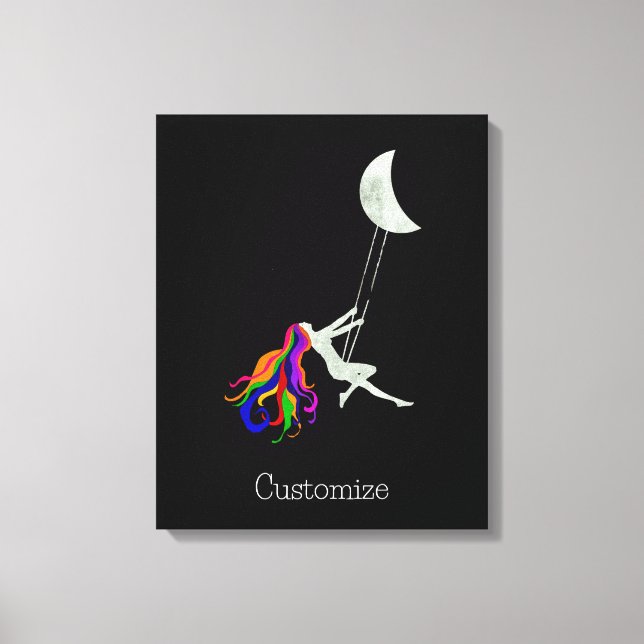 Impressão Em Tela Lua balançando cabeça vermelha Thunder_Cove (Frente)