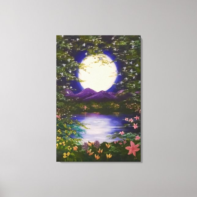 Impressão Em Tela Lua Cheia (Frente)