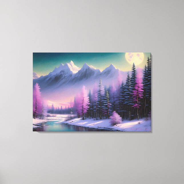 Impressão Em Tela "Lua cheia", por Barry Dyar ©, Painting Landscape (Frente)