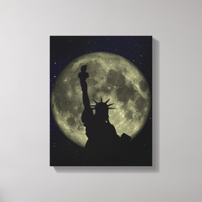 Impressão Em Tela Lua de Lady Liberty (Frente)